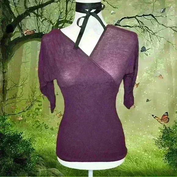 Y2K Express Purple Cross Over Purple Cami - Picture 1 of 7